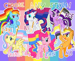 My Little Pony LGBT Pride Flag Stickers Choose Gay Rainbow - Etsy