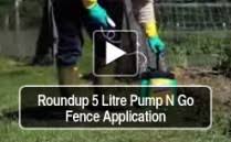 Round , roundup and rounddown. How To Use Roundup Weedkiller Roundup 5 Litre Pump N Go Fence Application Roundup Video