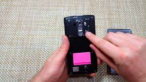 Press and hold the power button and volume down button. Lg G4 How To Remove Replace Insert Sim Card Memory Card Micro Sd Battery Cover Youtube