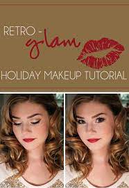 holiday retro glam makeup tutorial