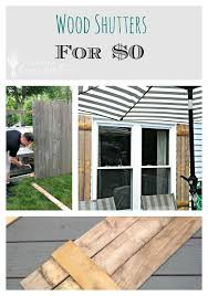 diy wood shutters for 0