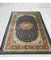 hand made rug 100 silk qom iran