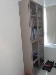 ikea billybookcase with gl doors