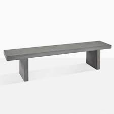 Raw Modern Lightweight Concrete Bench