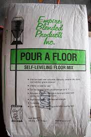 pour a floor self leveling floor mix