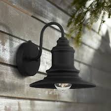 black dusk to dawn outdoor wall light