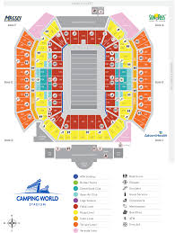 Bright Citrus Bowl Interactive Seating Chart Amway Stadium