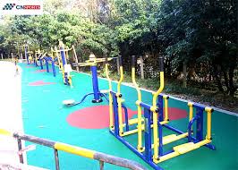 blue outdoor playground rubber flooring