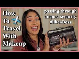 how to travel with makeup carry on