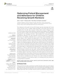 pdf growth hormone and treatment outes expert review of cur clinical practice