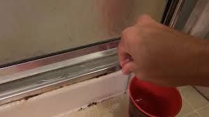 remove rust from shower metal door