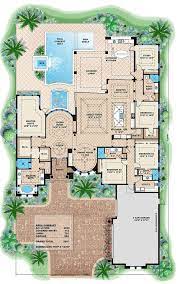 Mediterranean Style House Plan 4 Beds