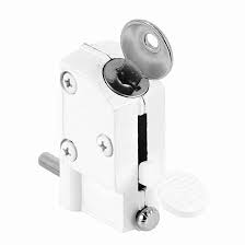 Prime Line Patio Door Keyed Lock White Finish Hardened Steel 1 4 In D Ccep 9884 F Reno Depot