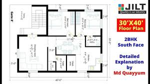 30x40 West Facing Floor Plan