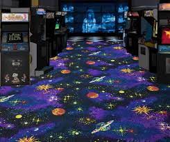 fluorescent abstract area rug arcade