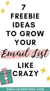 freebie ideas to grow your email list