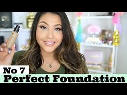 No 7 Stay Perfect Foundation Review Demo Youtube