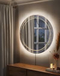 Round Backlit Led Wall Mirror