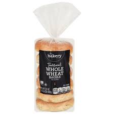 the bakery bagels whole wheat