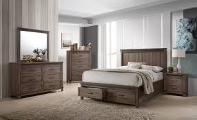 It comes in a rustic style with trendy gun. Rossco 6 Piece King Bedroom Set Rustic Oak Leon S