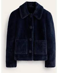 Boden York Faux Fur Coat In Brown Lyst