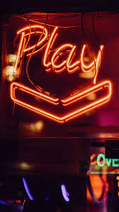 red Play neon light signage photo ...
