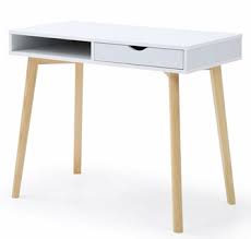 Our natural wood desk features a yukas wood finish and sleek bronzed iron legs. Austin White Natural Wood Desk W Drawer Open Shelf By Ac Pacific
