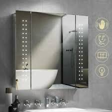 led illuminated bathroom mirror cabinet