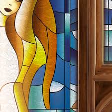 Mermaid Stained Glass Window Mural