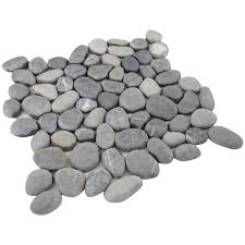 rain forest pebble tiles grey 12 in x