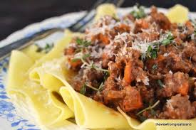 lamb ragu with papardelle the view