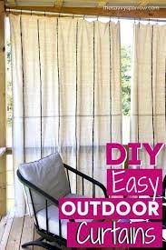 Diy Drop Cloth Curtains For Your Deck