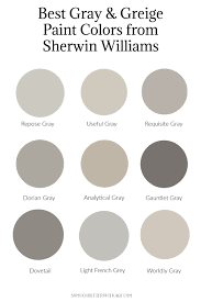 best gray and greige paint colors from