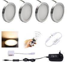 Aiboo Led Under Cabinet Lighting 4pcs Led Puck Llights With Wireless R