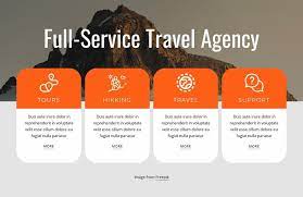 travel agency services template