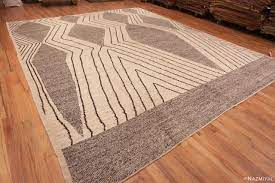 primitive design modern rug 11723