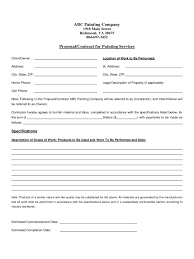 Construction Contract Template Tryprodermagenix Org Sample