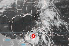 The eye crossed the florida peninsula in less than five hours, moving into the atlantic just north of palm beach as a category 2 hurricane. Tropical Storm Zeta Strengthens As It Approaches Gulf Coast The New York Times