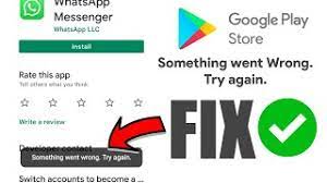 how to fix something went wrong try