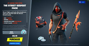 1,142 likes · 31 talking about this. Fortnite News On Twitter The Street Serpent Pack Is Now Available To Purchase In The Item Shop For A Limited Time Fortnite