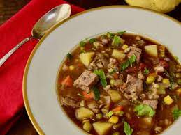 Better Than Canned Homemade Beef Barley Vegetable Soup Lindysez Recipes gambar png