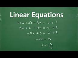 Linear Equations Algebra Clear And