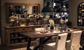 rustic warmth to the modern dining room
