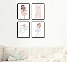 Wall Art Nursery Decor Baby Girl Pink