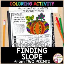 Two Points Math Coloring Activity