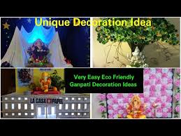 eco friendly ganpati decoration