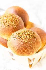 homemade hamburger buns with instant