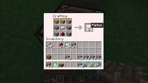 Minecraft : How To Make Pistons - YouTube