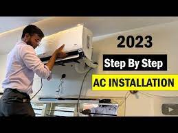 split air conditioner installation step