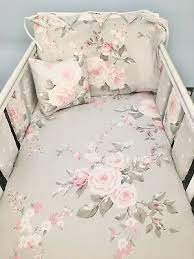 Handmade New Baby Girl Cot Bedding Set